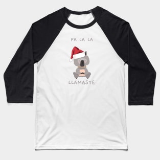 fa la la llamaste llama funny christmas llama design Baseball T-Shirt